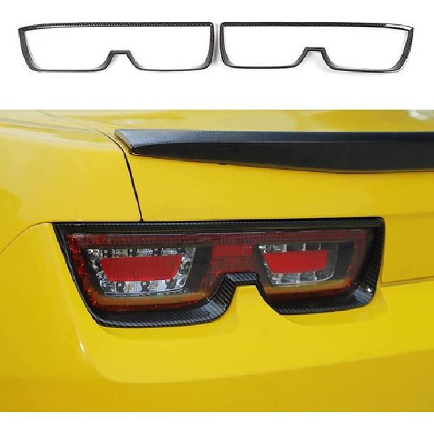 Car Taillight Lamp Trim Cover Accessories For Chevy Camaro 2010-15 Carbon Fiber