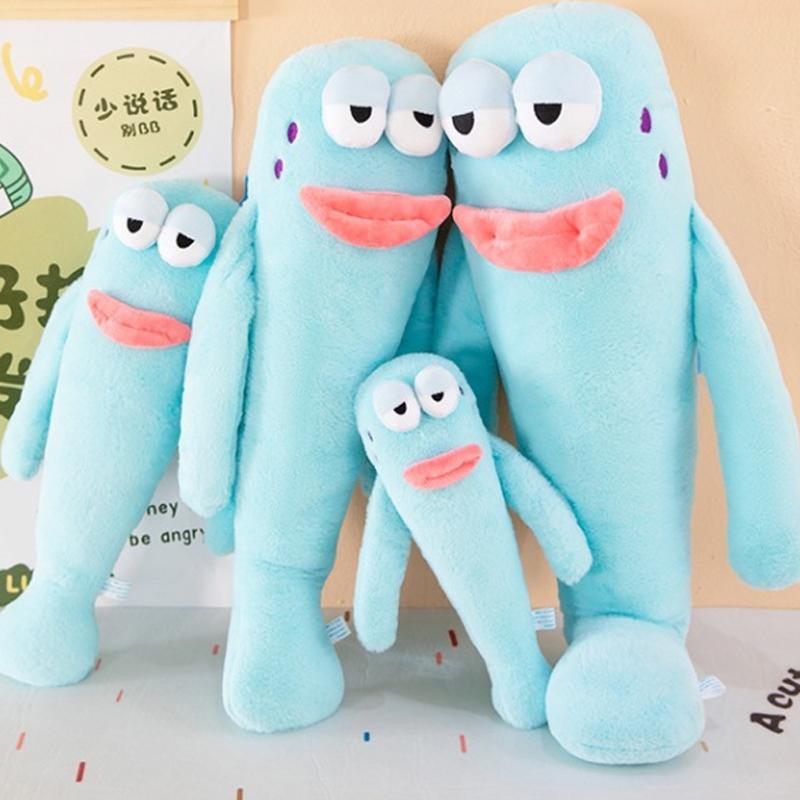 35-80cm Fred Spongebob Squarepants Plush Toys Cartoon Cute Plushie Anime Birthday Pillow Doll Stuffed Gift for Kids Xmas