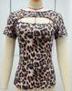 2026 Women's Summer Fashion: Casual Leopard Print Round Neck Short Sleeve T-shirt