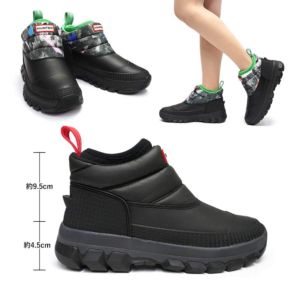 Hunter Original Insulated Snow Ankle SOM Camo UK 5 WFS2049WWU Women's Boots, (Storm Print), (24.0cm),