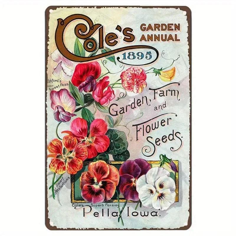 Gärtnern, weil Morden falsch ist Vintage Metallschild Lustige Pflanzen Retro Schild für Garten Außenwanddekor Home Sweet Home Schild