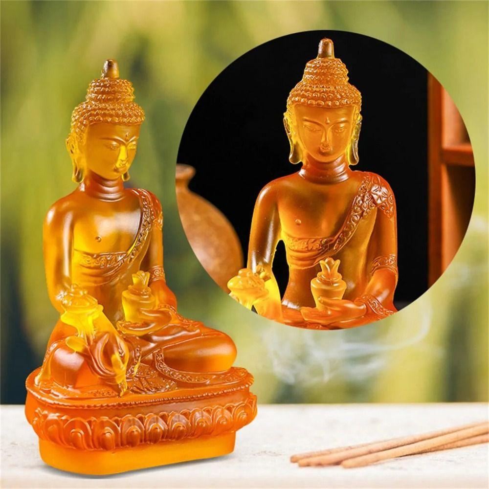 Resin Craft Resin Buddha Crafts Thai-style Pharmacist Buddhist Sculpture  Office