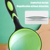 Round Silicone Handheld 10x High-definition Magnifying Glass For Elderly And Children Observation Reading Identification Tool