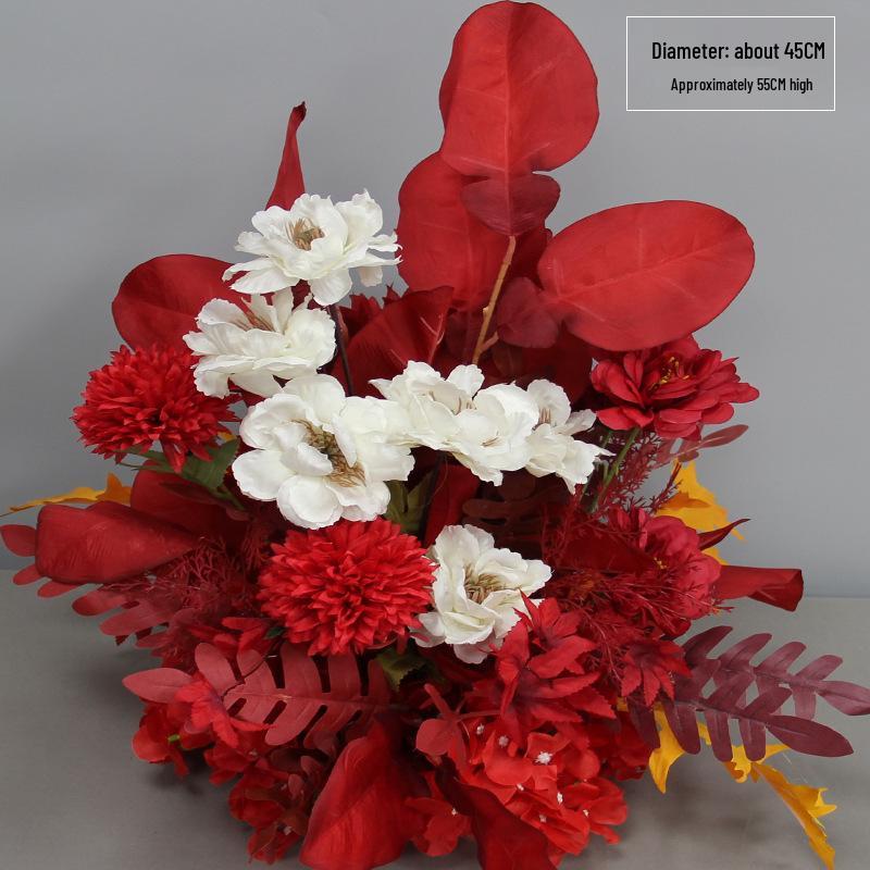 Artificial Wedding Aisle Flowers: Hotel Table Arrangements & Decorative Flower Balls for Stage and Welcome Area