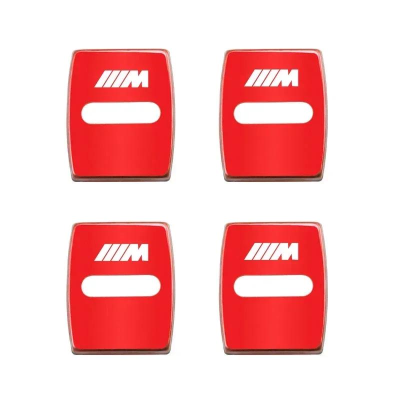 BAGV1 Car Sticker 4Pcs Titanium Alloy Car Door Lock Protective Cover For BMW E46 E90 E60 F30 F10 E39 E36 F20 G20 G30 E92 E87 E91 X5 E7