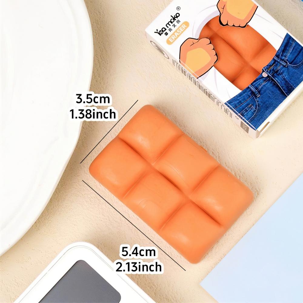 

1 шт., ластик для мышц живота, мини-хлеб, меньше пыли, корректирующие инструменты для очистки, офиса, школы