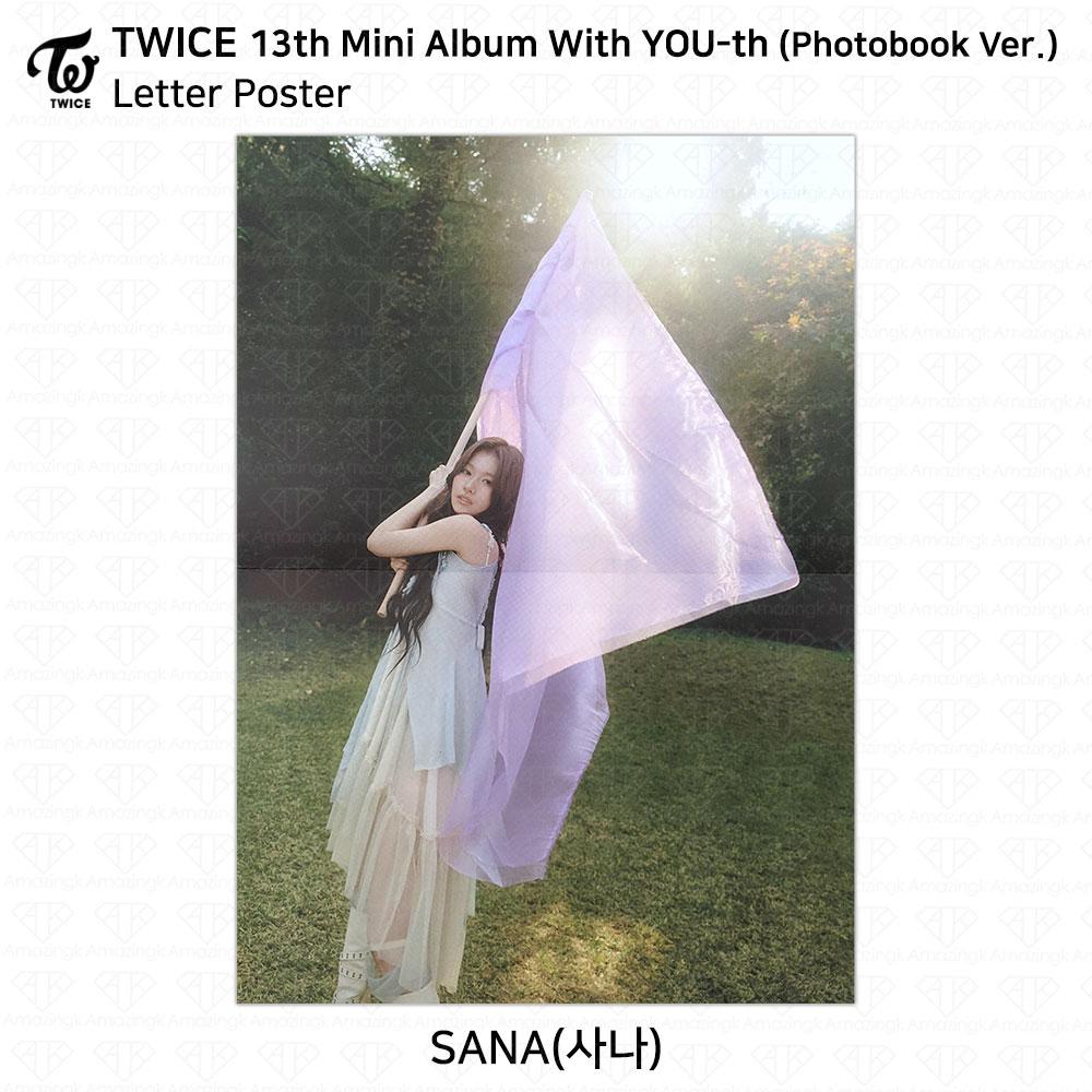 Twice 13th Mini Album With YOU-th Youth Photocard Poster Film Sticker Sana KPOP K-POP