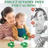 Clover Pocket Sized Sensory Fidget Toy Pressure Reducing Rotator with Textured Grip Kids Adult Anxiety Relief Desktop Gift