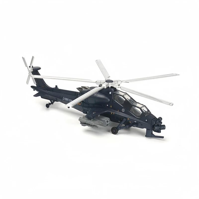1/72 Creative Military Series AH-64/EC-665/Z-10 Helicopter Building Blocks Model Fiery Thunderbolt DIY Decor Toys For Xmas Gifts