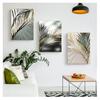 Odcienie Wall Art wydrukowano na płótnie malarstwo plakat skandynawski obraz na ścianę salon dekoracja wnętrz mglista roślina suszone liście światło słoneczne
