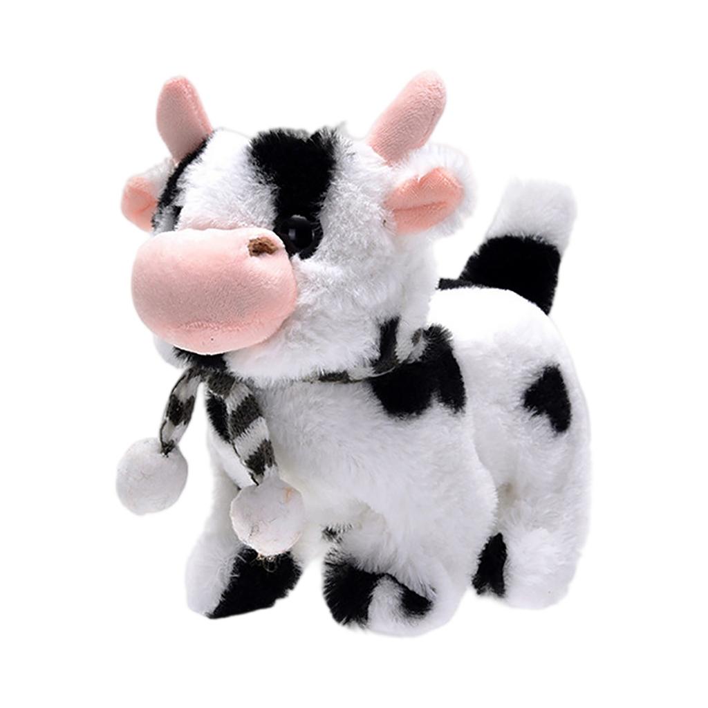 Simulation Electric Walking Sound Plush Cow