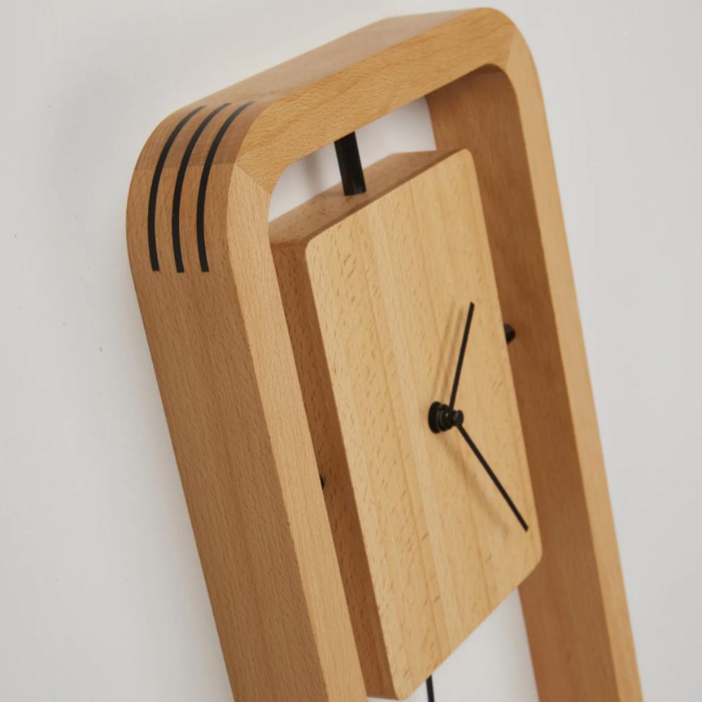 Wall Clock Brief Quartz Clocks Swingable Pendulum Times Creative Silent Loudspeaker Mute Watches Hours