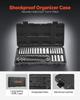 VEVOR Socket Set, 46 Pieces, 6.4 Mm Drive Socket Tool Set, SAE and Metric Size, Deep and Standard, Mechanic Tool Kit with Storage Case