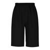 Women's Fashion  Color Pocket Five-Foot Loose Elastic Waist Cotton Linen Shorts