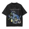 Y2K Fun Casual T-Shirts Project Hail Mary 2026 Washed T Shirt Beach Crew Neck Harajuku Tees Printed Casual Loose Streetwear Top