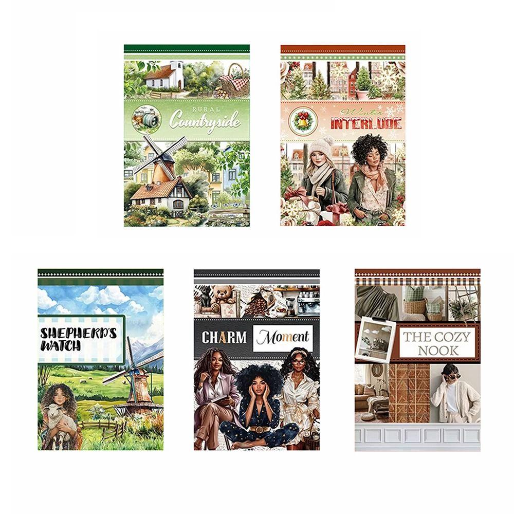 20Sheets/Book DIY Crafts Aesthetic Sticker Book Pre-Cut Scrapbooking Sticker Journal Decor