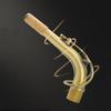 Messingmaterial Saxophon Krümmer Hals Altsaxophon Holzblasinstrument Zubehör Altsaxophon Saxophon Krümmer Hals Ersatzteil