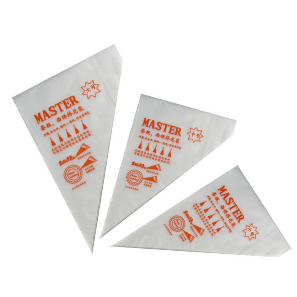 100pcs Plastic Disposable Pastry Bag Icing Piping Cake Cupcake Decorating Bags large#0