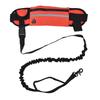 Hands Free Dog Leash Detachable Zipper Bag Reflective Strip Design Hands Free Flexible Waist Dog Leash for WalkingRed