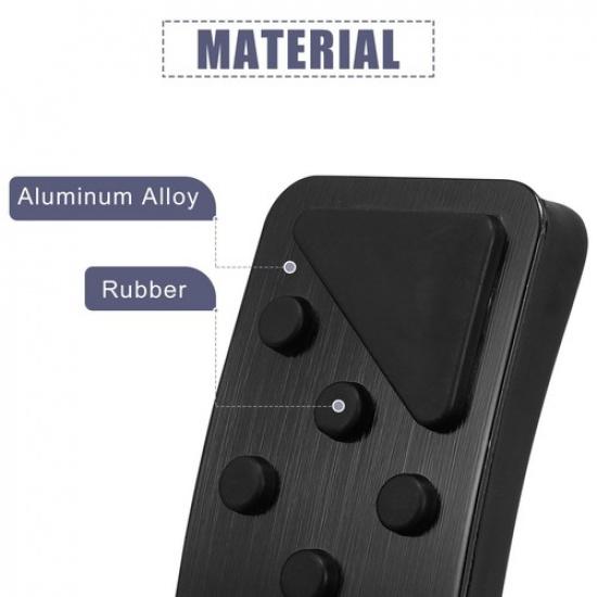 1 Set Car Brake Pedal Pad Gas Accelerator Pedal Cover for Jeep 2011- Black