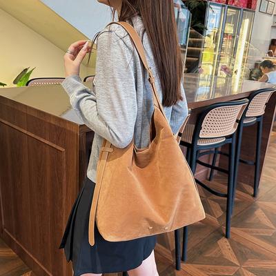 Retro Matte Armpit Bag, New Women's Large-capacity Work Commute Casual Tote Versatile Shoulder Bag