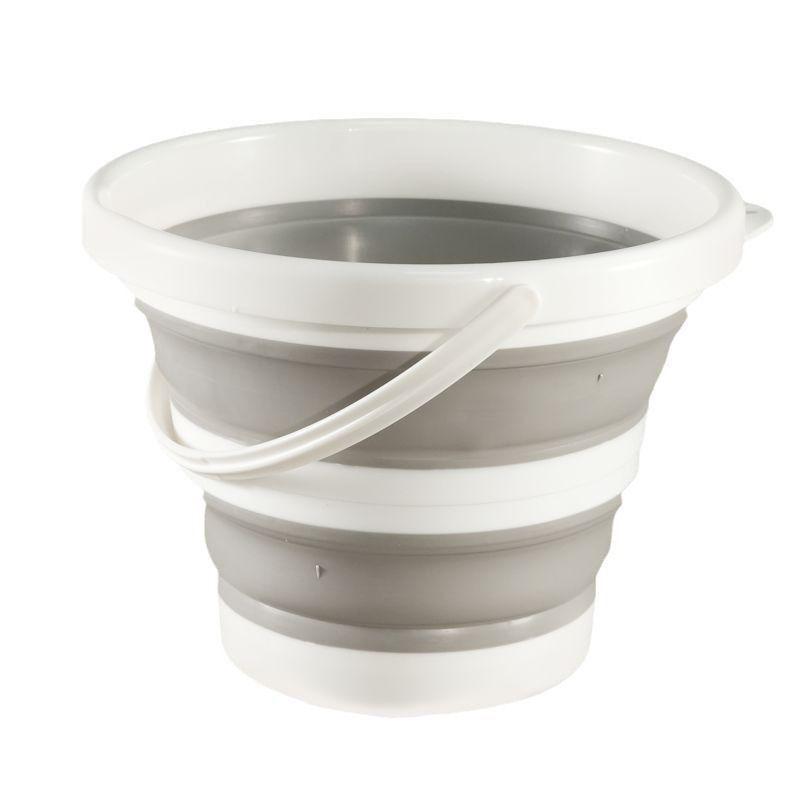 Portable Foldable Fishing Bucket: Thickened Plastic for Water Scooping and Storage