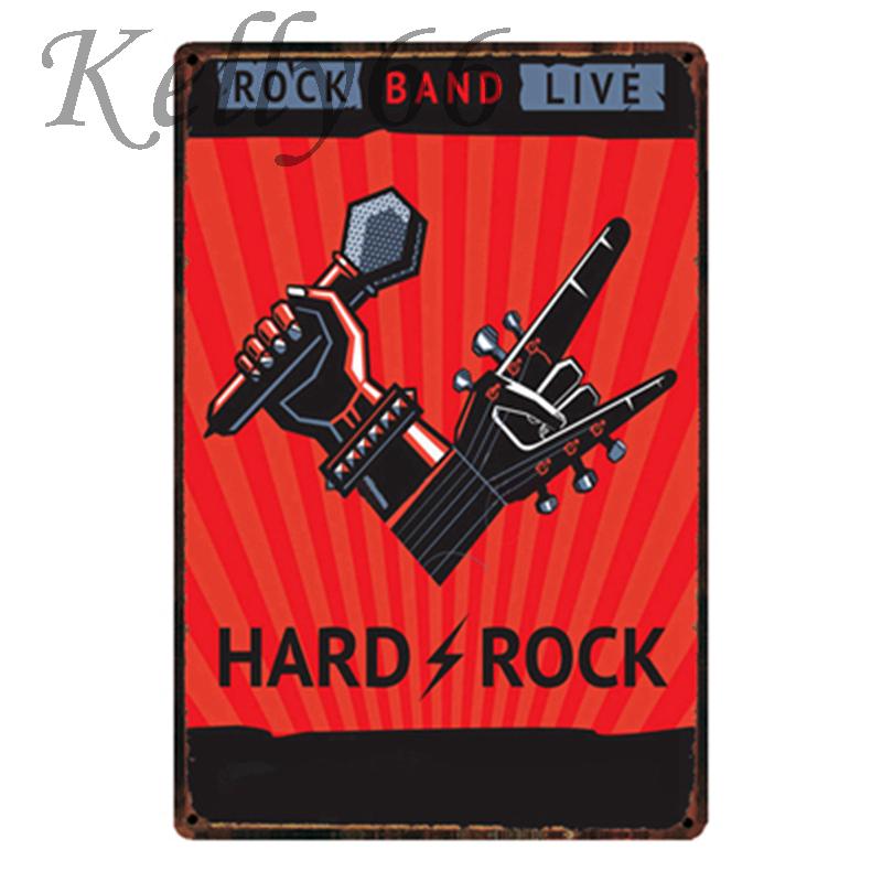 

[ Келли66 ] Рок Металл Знак Жестяной Плакат Домашний Декор Бар Настенная Художественная Живопись 20 * 30 см Размер Y-1857