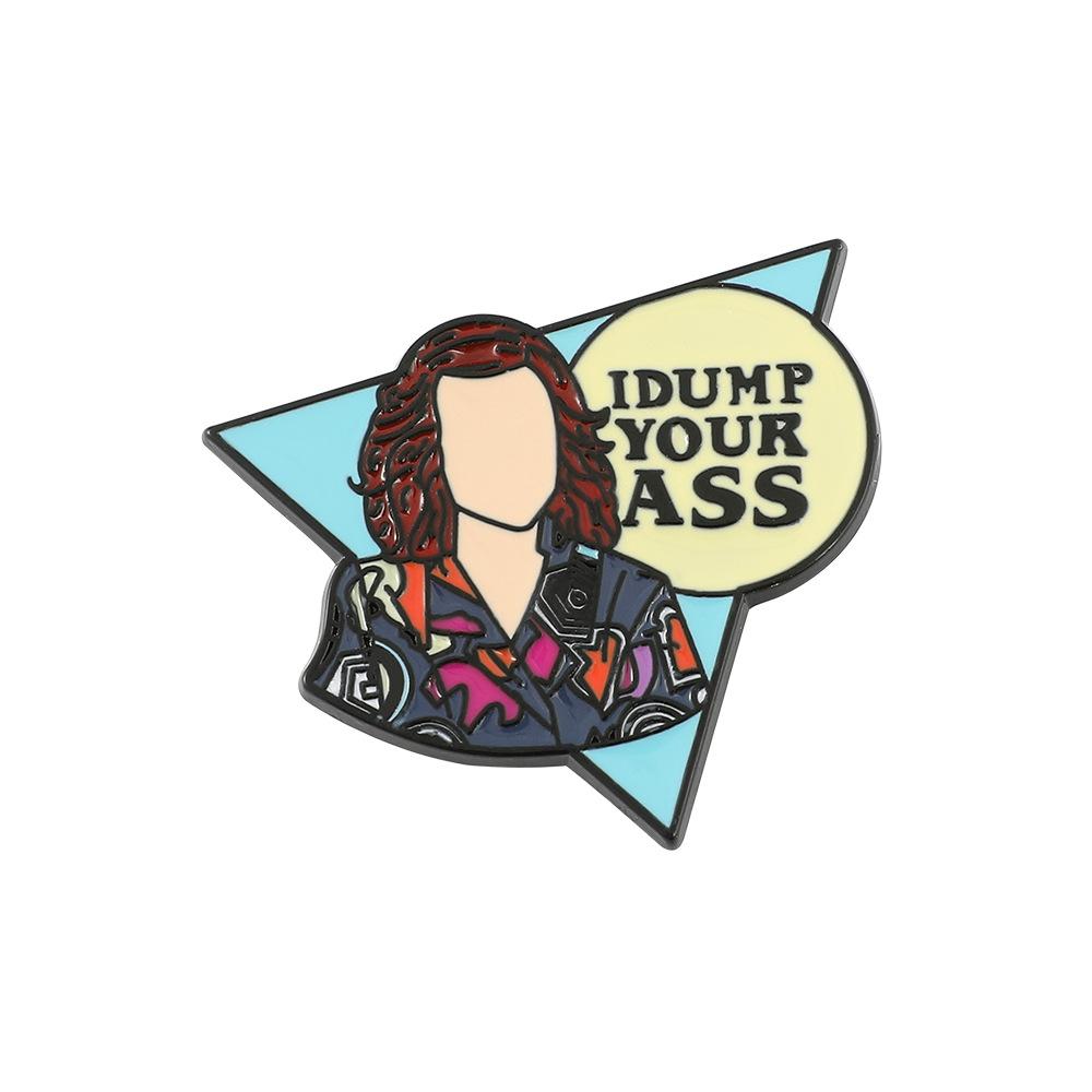 34 Odcinek Metalowa Odznaka Stranger Things Film Przygodowy Fantasy Postacie Filmowe i Telewizyjne Akcesoria Broszka ze Stopu Pin