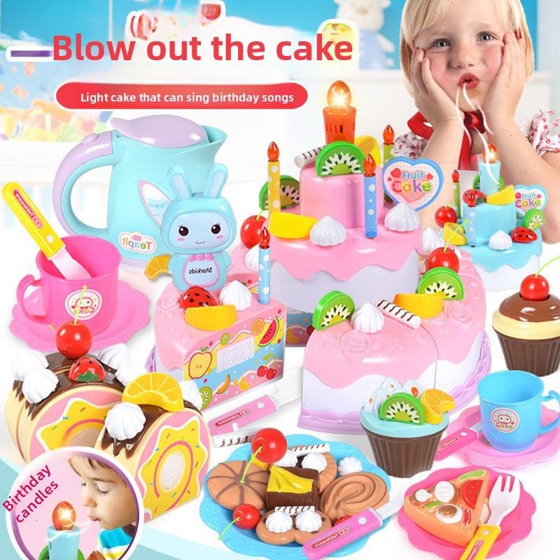Children Imaginative Play Kitchen Toys Cutting Sensory Development Features