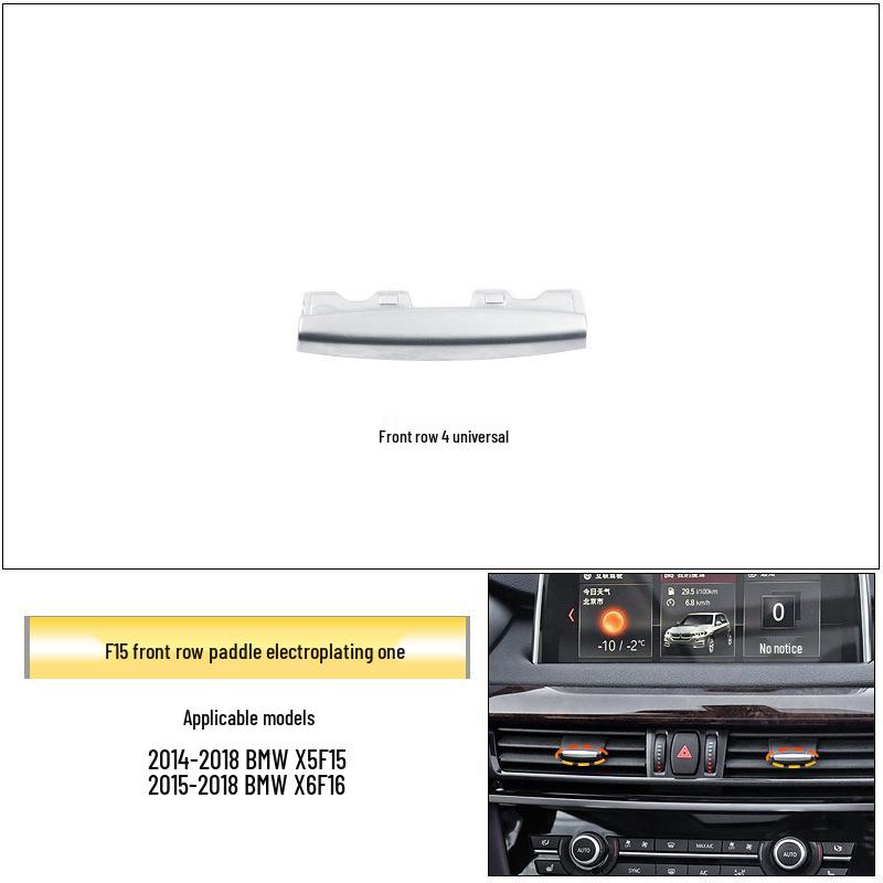 Electroplated Silver Trim for BMW 3 Series, 7 Series, X5, X6: A/C Button Panel & Window Lift