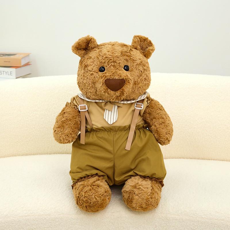 Suspender Wear Trousers Teddy Bear Pig Plush Toy Stuffed Animal Doll Kids Gift