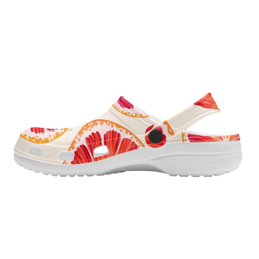 Allover Print EVA Printed Clogs for Women Men Ventilated Breathable Slip On Casual Shoes Soft Summer Sandals Casual Daily Wear