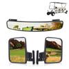 Golf Cart Side View Mirror Flexible Adjustment Reversing Mirror Folding for Golf Carts Club Car for Yamaha EZGO Zone Carts
