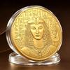 Ancient Egyptian Commemorative Coins Metal Museum Cultural and Creative, Commemorative Medals Collection Pyramid Pharaoh Relief Coins