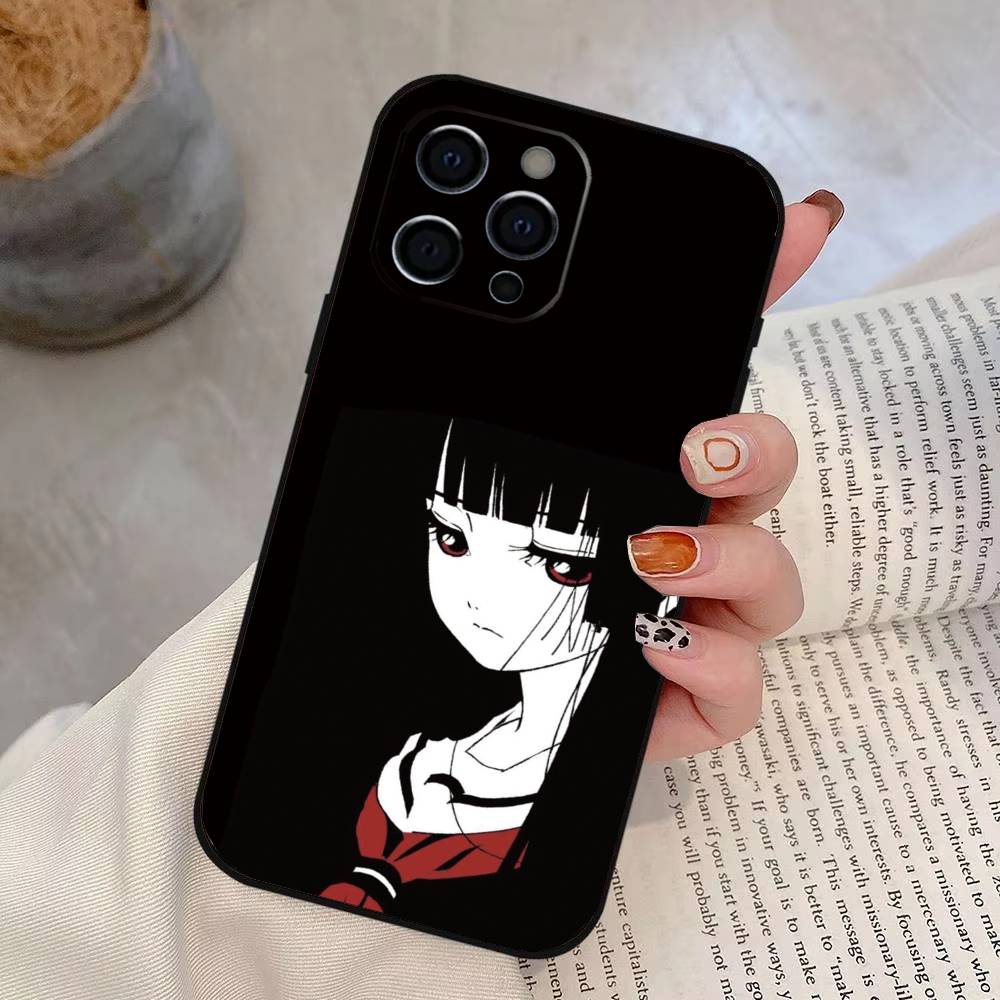 

Jigoku Shoujo Ai Enma Phone Case For iPhone 17, 16,15,14,13,12,11 Plus,Pro Max, Others Soft Black Cover iPhone14