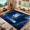 Canterbury-Bankstown Bulldogs Personalized Crystal Velvet Carpet, Customized Name Text Soft Anti‑Slip Rug for Living Room Bedroom