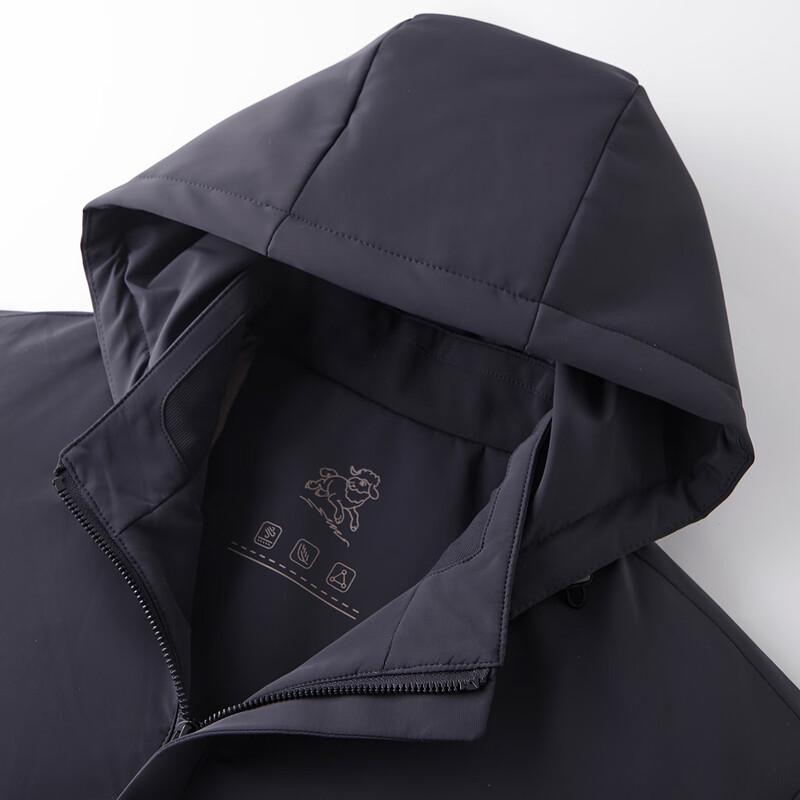 Shanshan Men's Detachable Hood Winter Padded Jacket