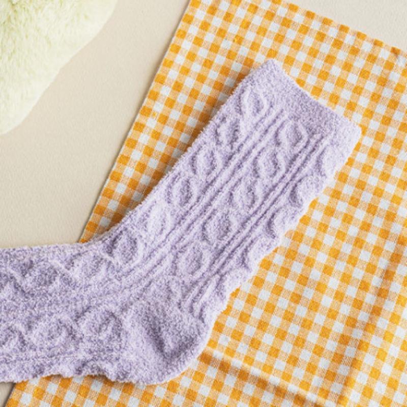 Monfoot Women S Pretzel Sleep SockS Purple