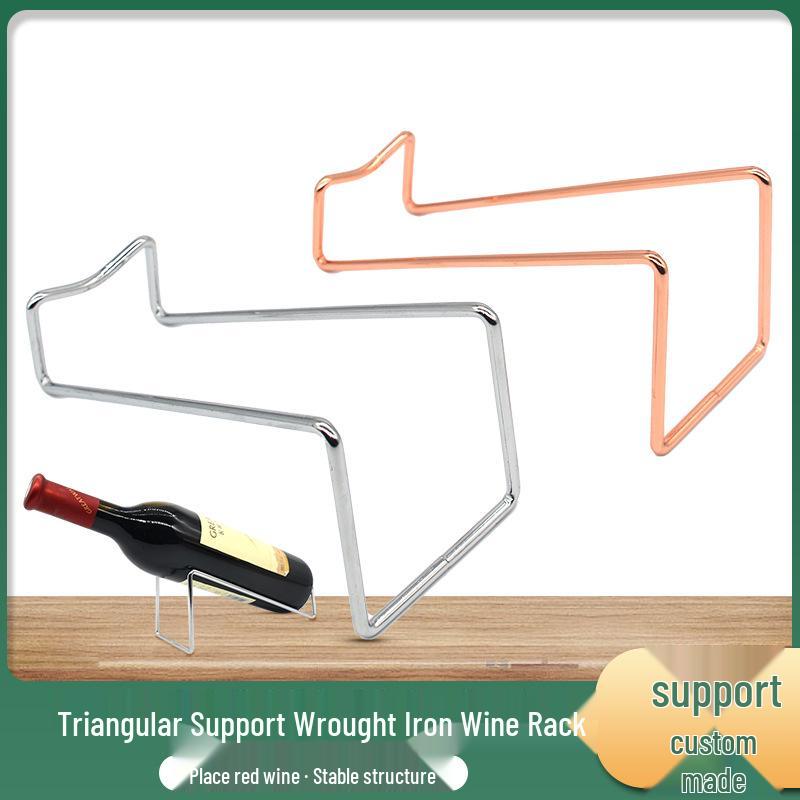 Armadietto del vino in ferro battuto europeo: Portabottiglie Minimalista & Espositore