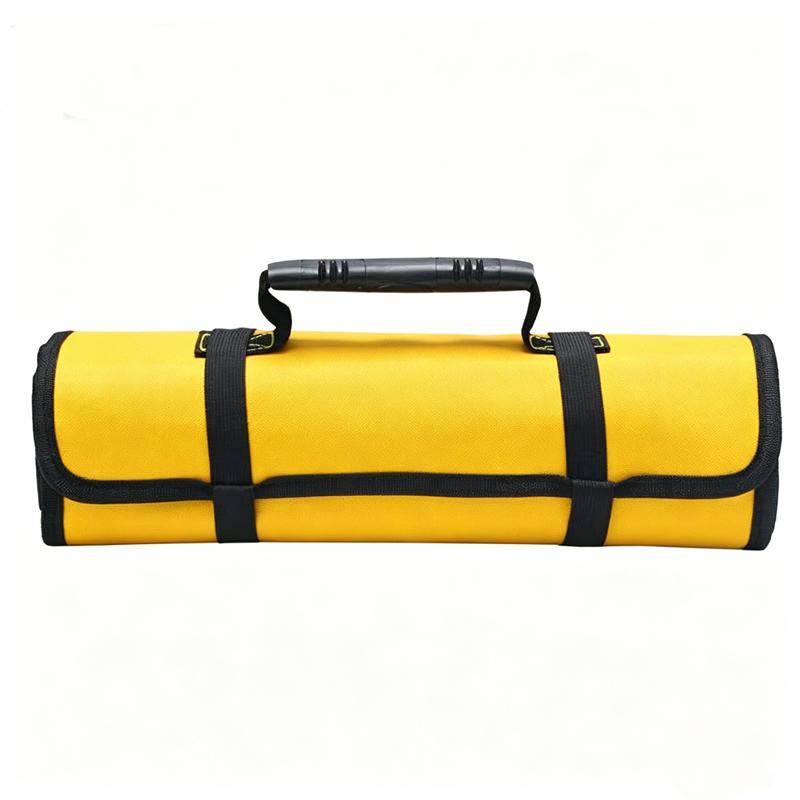 22 Pockets Oxford Canvas Tool Roll Bag Waterproof Folding Wrench Storage Pouch Portable Hand Tools Organizer