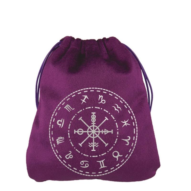 

Хрустальные Таро Подарочный Упаковочный Мешочек Мягкий Мешочек для Карт Таро с Завязками Портативные Органайзеры для Хранения Игральных Костей Легко Носить