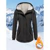 Autumn Winter Fleece Lined Hooded Jacket Waterproof Top for Men Women, Hot Popular Casual Outerwear