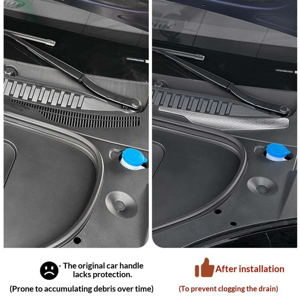 For BYD SEALION 7 Front Engine Bay Anti-Clog Shield Frunk Water Channel Anti-Clog Filter Screen Protective Cover