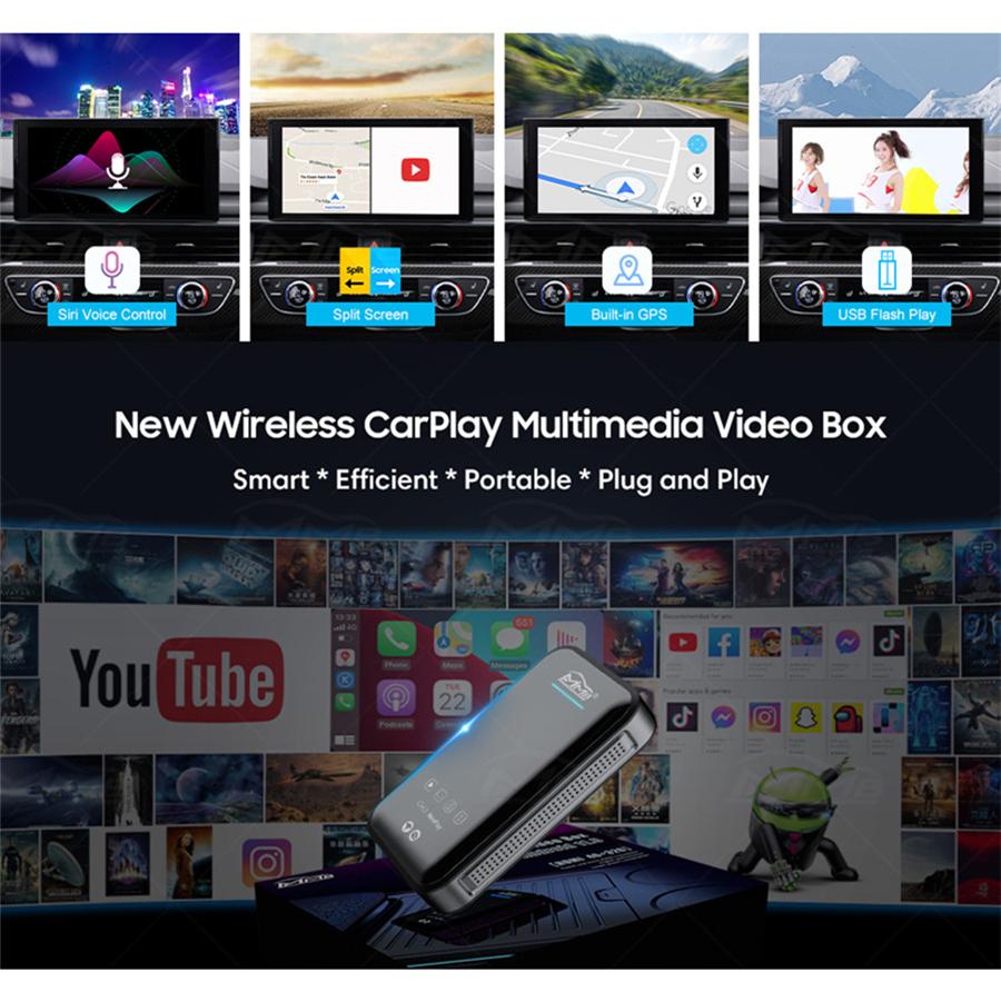 1X For Car Video Player Wireless Carplay MMB Plus TV Streaming Box Netflix 4+32G