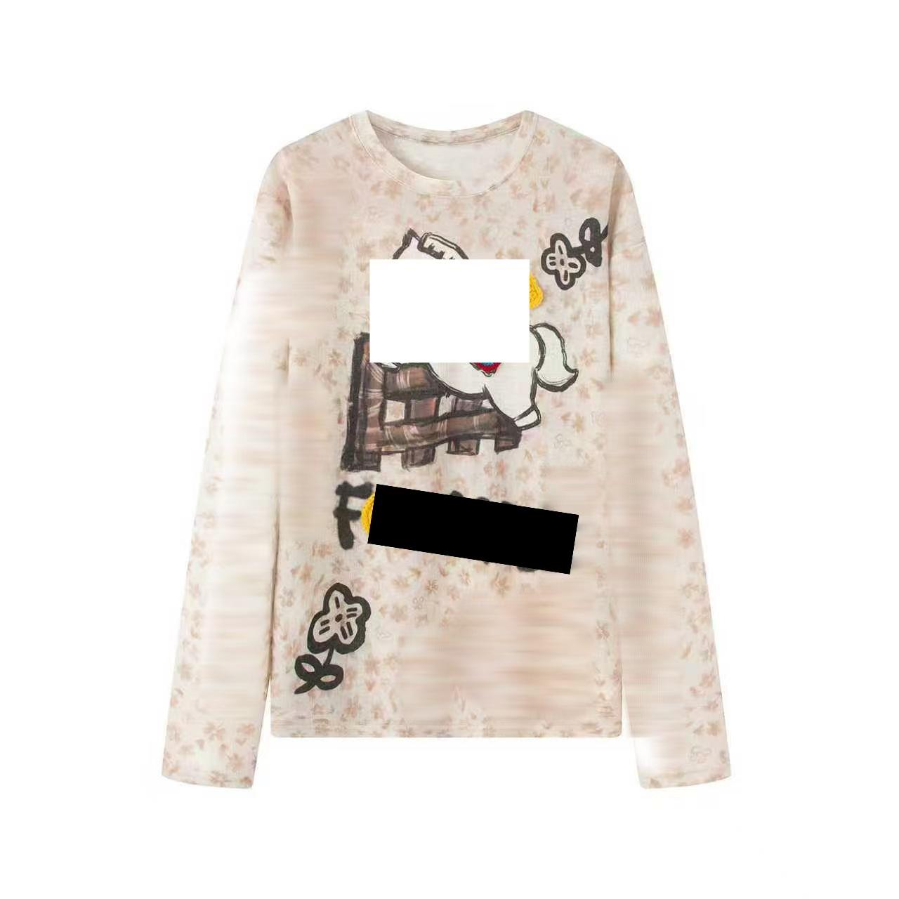 

Available: Winter 2025 3D Cartoon Horse Print Long Sleeve T-shirt - Loose and Casual Style Medium