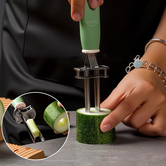 Fruit And Vegetable Core Remover Stainless Steel Kernel Extractor Quick Seeds Removal Tool