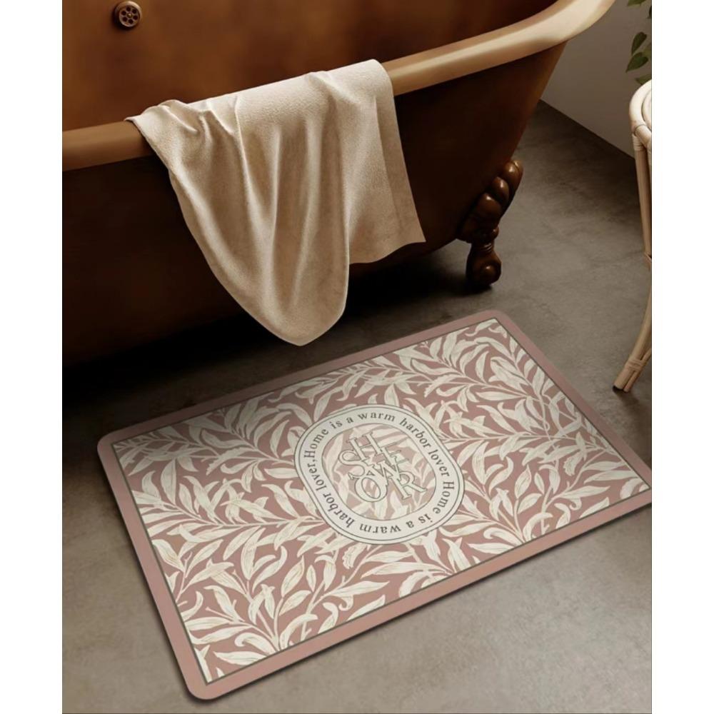 

2 шт. Ретро Цветочный Диатомовый Грязевой Коврик Для Пола Нескользящий Легко Сохнущий Коврик Для Ног Ванная Кухня Впитывающий Коврик Для Двери 40*60cm