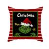 Christmas Happy Throw Pillow Cover, 18 X 18 Inch, Winter Holiday Cushion Cover Sofa Decor
