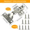 10Pcs Hinges Stainless Steel Hydraulic Cabinet Door Hinge Damper Buffer Soft Quiet Closing for All Kitchen Cupboard Furniture