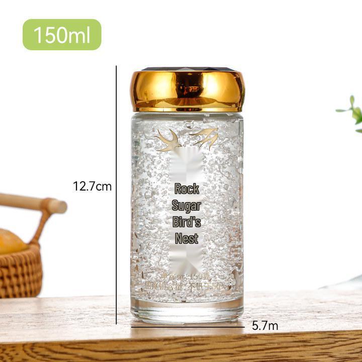 Custom High-Temperature Glass Stewed Bird s Nest Bottle - Food-Grade Portioning for Bird s Nest, Honey, Fish Maw, or Milk Jelly